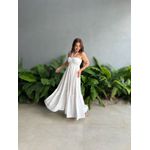 Vestido Longo Gabriele OFF WHITE