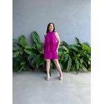 Vestido Babados Lavinia FÚCSIA