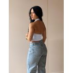 BLUSA CROPPED FRENTE ÚNICA BRANCA