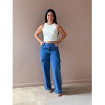 Regata Cropped com Aplicação de Brilhos OFF WHITE
