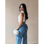 Cropped Virginia em Malha Canelada OFF WHITE