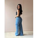 Cropped Virginia em Malha Canelada PRETO