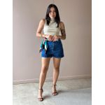 Cropped Virginia em Malha Canelada BEGE