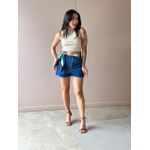 Cropped Virginia em Malha Canelada BEGE