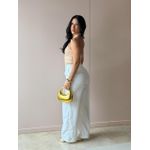 Blusa Frente Única Vivi com Detalhe de Ferragem BEGE