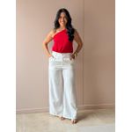 Blusa Grazi Nula Manga com Ferragem VERMELHO