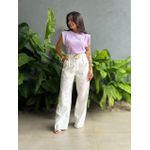 Blusa Muscle Tee em Malha Ribana LILÁS