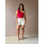 Blusa Nula Manga Pilar VERMELHA