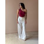 Blusa Nula Manga em Malha Ribana VINHO