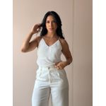 Regata Alças de Brilho OFF WHITE