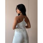 Regata Alças de Brilho OFF WHITE