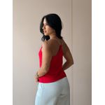 Regata Alças de Brilho VERMELHA