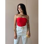 Cropped Tube Top VERMELHO