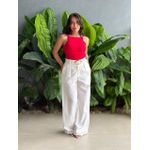 Calça Pantalona Franciele OFF WHITE