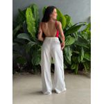 Calça Pantalona Franciele OFF WHITE