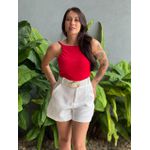 Shorts Kenia em Alfaiataria OFF WHITE