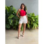 Shorts Kenia em Alfaiataria OFF WHITE