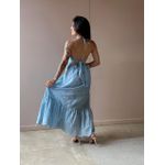Vestido Midi Laise Perola AZUL CLARO