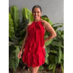 Vestido Babados Aniele VERMELHO