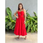 Vestido Midi Flavia VERMELHO.