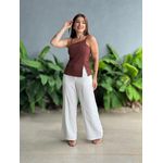 Blusa Assimetrica Juju MARROM