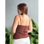 Blusa Assimetrica Juju MARROM