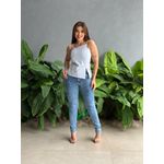 Blusa Assimetrica Juju AZUL ACINZENTADO