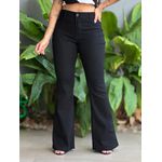 Calça Jeans Flare Carmen 1885 PRETO