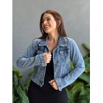 Jaqueta Jeans Botões encapados 101 LAVAGEM MEDIA 