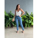 Calça Mom Jeans Nexxo com Elastano LAVAGEM MEDIA 
