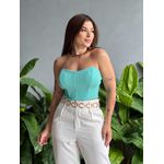 Cropped Corselet Tamara VERDE ÁGUA