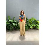 Calça Pantalona Taila em Alfaiataria AMARELO