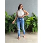 Calça jeans Carmen 1380 LAVAGEM MEDIA 