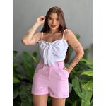 Shorts Alfaiataria Analia Barra Dobrada ROSA CLARO