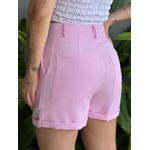 Shorts Alfaiataria Analia Barra Dobrada ROSA CLARO