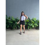 Shorts Alfaiataria Analia Barra Dobrada PRETO