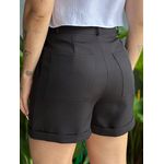 Shorts Alfaiataria Analia Barra Dobrada PRETO