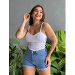 Shorts Jeans Pop Barra Dobrada LAVAGEM MEDIA 