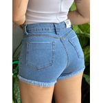 Shorts Jeans Pop Barra Dobrada LAVAGEM MEDIA 