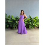 Vestido Longo Plissado Gabi LILAS
