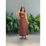 Vestido Midi Jhenifer MARROM