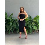 Vestido Midi Mel sem Alças PRETO