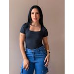 Blusa Baby Look Sandra PRETA