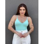 Body Maiô Alças Finas VERDE AGUA.