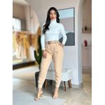 Blusa Canelada Manga Longa OFF WHITE