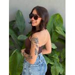 Cropped Tube Top MARROM