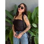 Cropped Tube Top PRETO