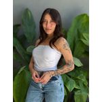 Cropped Tube Top BRANCO