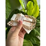 Cinto Courino Paris OFF WHITE