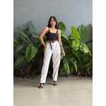 Top Cropped Alças Finas em Poliamida PRETO